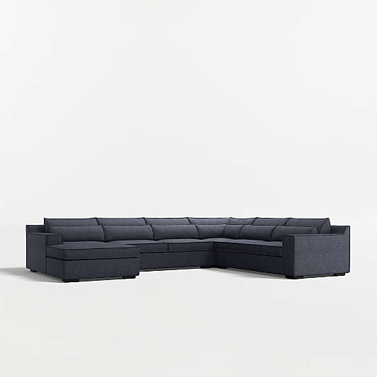 Soho 4-Piece L-Shaped Sectional Sofa with Chaise Lounge