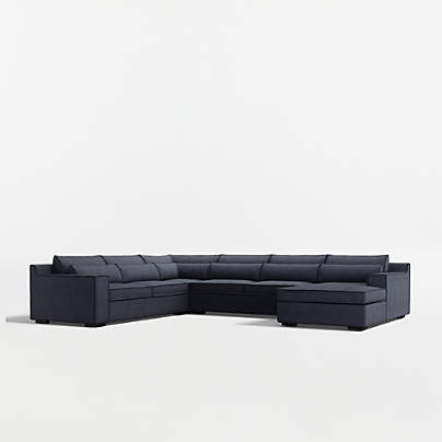 Soho 4-Piece L-Shaped Sectional Sofa with Chaise Lounge