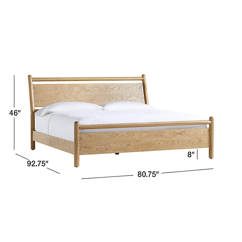 Solano King Wood Bed Headboard Cushion + Reviews