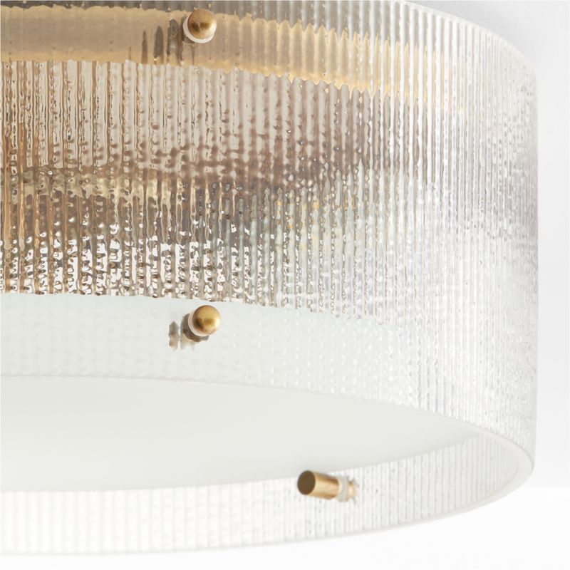 Soleil Fluted Glass Flush-Mount Light - image 4 of 5