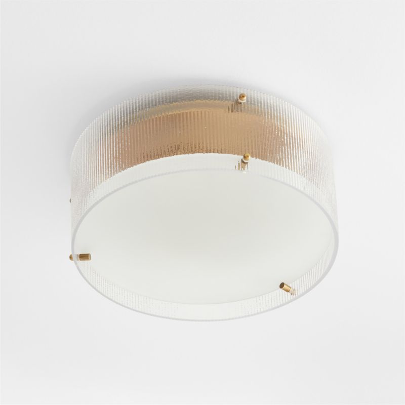 Soleil Fluted Glass Flush-Mount Light - image 3 of 5