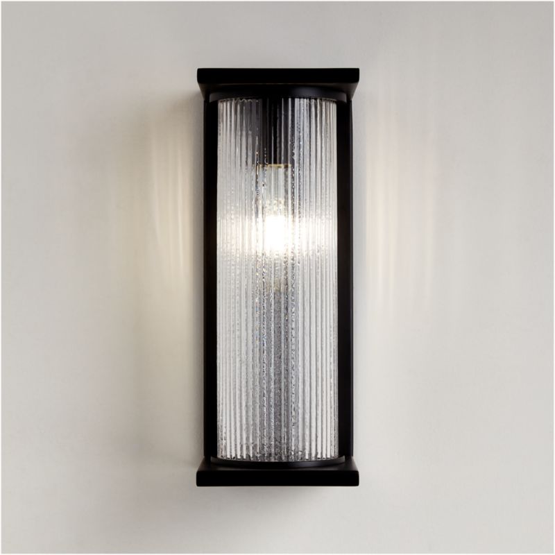 Soleil Black Indoor/Outdoor Wall Sconce Light - image 0 of 5