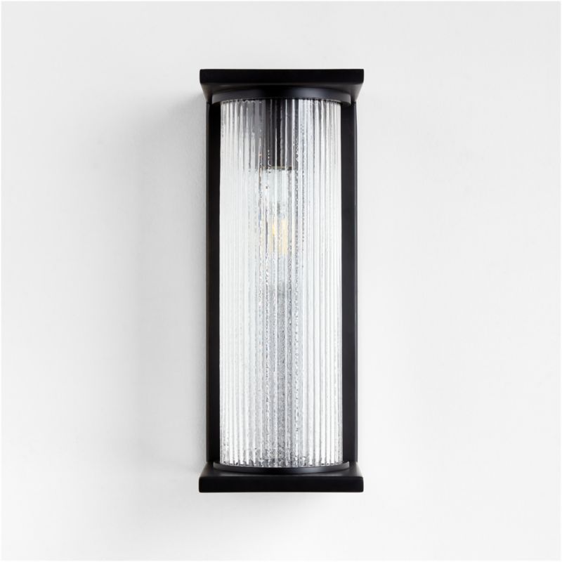 Soleil Black Indoor/Outdoor Wall Sconce Light - image 2 of 5