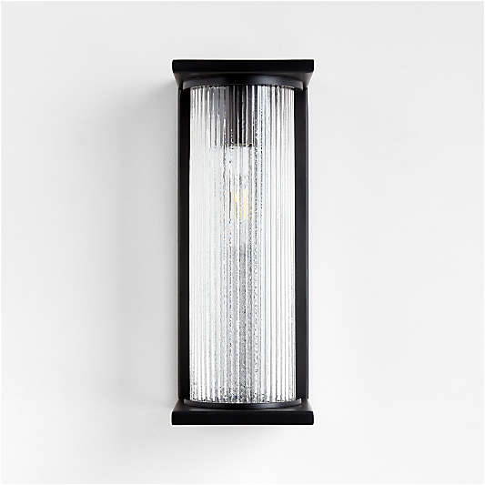 Soleil Black Indoor/Outdoor Wall Sconce Light