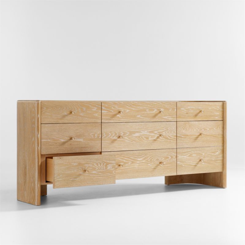 Soleri Cerused Natural Oak Wood -Drawer Dresser