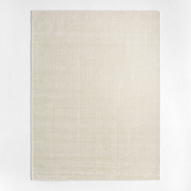 View Solid Double Stripe Ivory Kids Performance Area Rug 9'x12' details