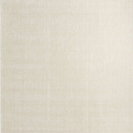 Solid Double Stripe Ivory Kids Performance 12"x18" Rug Swatch