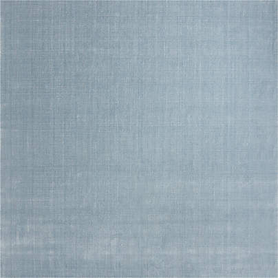 Solid Double Stripe Light Blue Kids Performance 12"x18" Rug Swatch