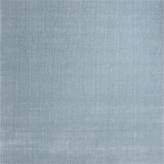 Solid Double Stripe Light Blue Kids Performance Area Rug