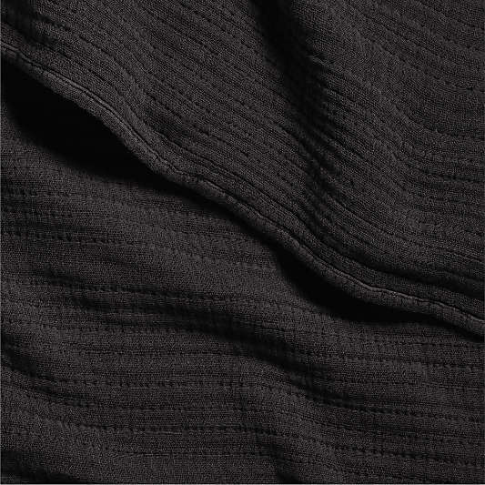 Solid Gauze 70"x55" Ink Black Throw Blanket