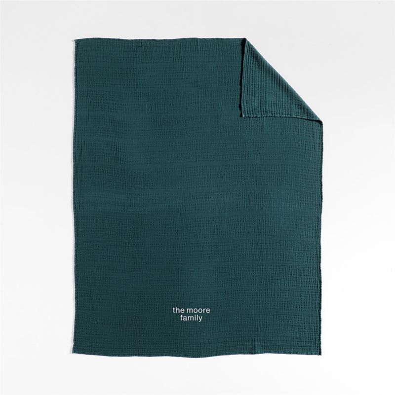 Solid Gauze 70"x55" Sea Green Throw Blanket - image 2 of 5