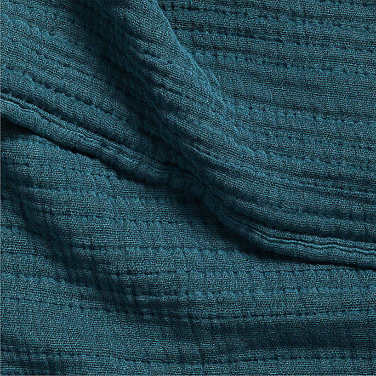 Solid Gauze 70"x55" Sea Green Throw Blanket