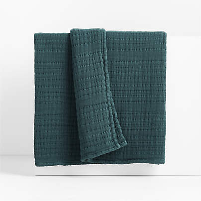 Solid Gauze 70"x55" Sea Green Throw Blanket