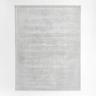 Solid Grid Light Blue Kids Performance Area Rug 5'x8'