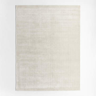 Solid Grid Ivory Kids Performance Area Rug 9'x12'
