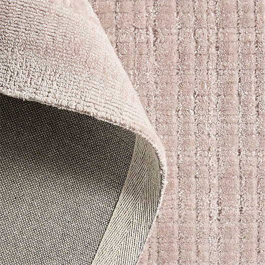 Solid Grid Light Purple Kids Performance Area Rug