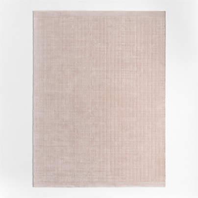 Solid Grid Light Purple Kids Performance Area Rug 5'x8'