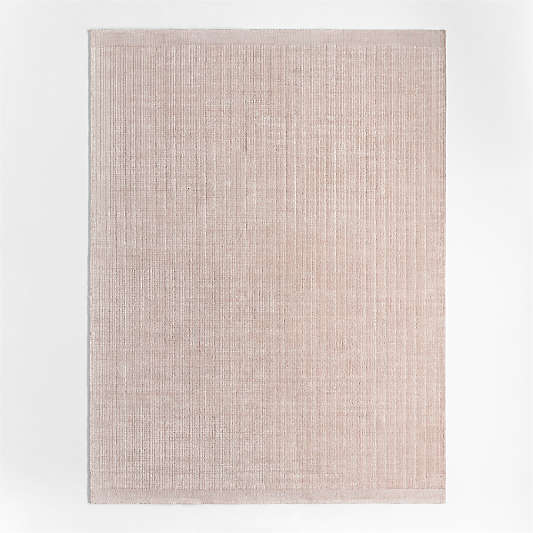 Solid Grid Light Purple Kids Performance Area Rug 5'x8'