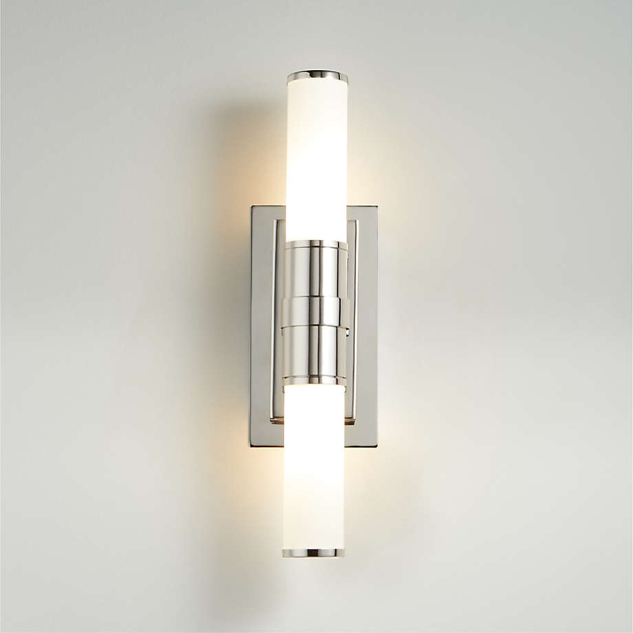 Solina Nickel LED Wall Sconce | Crate & Barrel