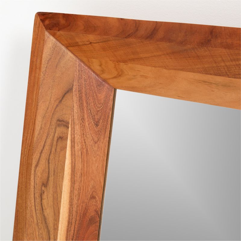 Solomon Acacia Wood Floor Mirror - image 1 of 7