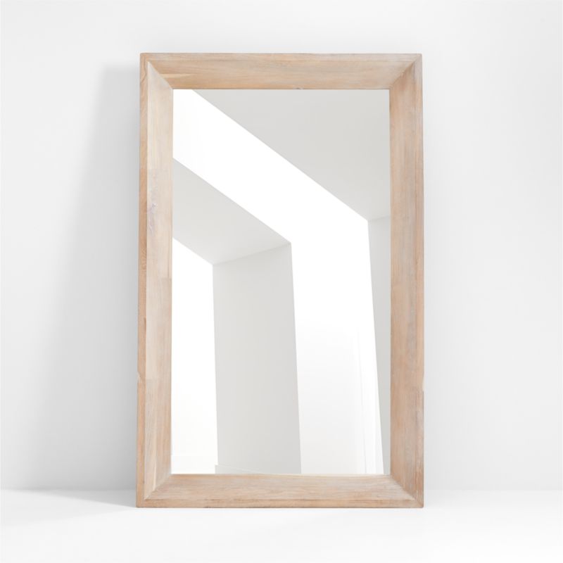 Solomon Whitewashed Wood Floor Mirror 47"x75" - image 7 of 8