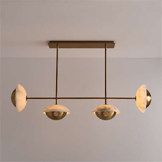 Solstice Alabaster Chandelier Light 53.4"