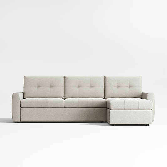 Sombra 2-Piece Queen Sleeper Sectional Sofa with Storage Chaise Lounge