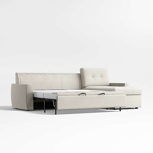 Sombra 2-Piece Queen Sleeper Sectional Sofa with Storage Chaise Lounge