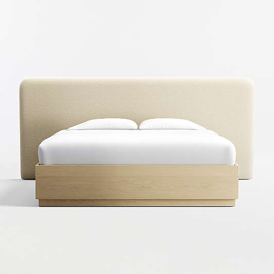 Somers Upholstered King Headboard and Wood Storage Bed