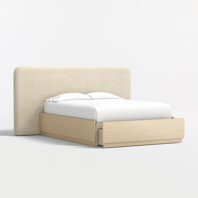 View Somers Upholstered Queen Headboard and Wood Storage Bed - image 5 of 8