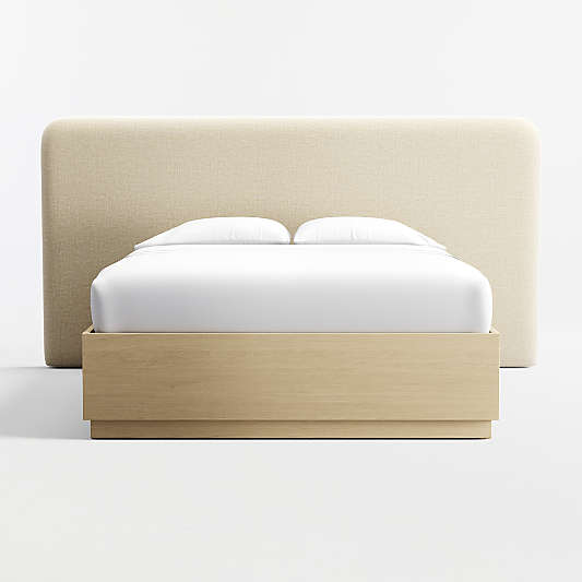 Somers Upholstered Queen Headboard and Wood Storage Bed