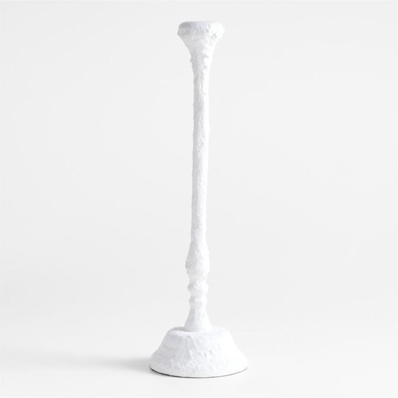 Sonara White Metal Taper Candle Holder 18" - image 3 of 5