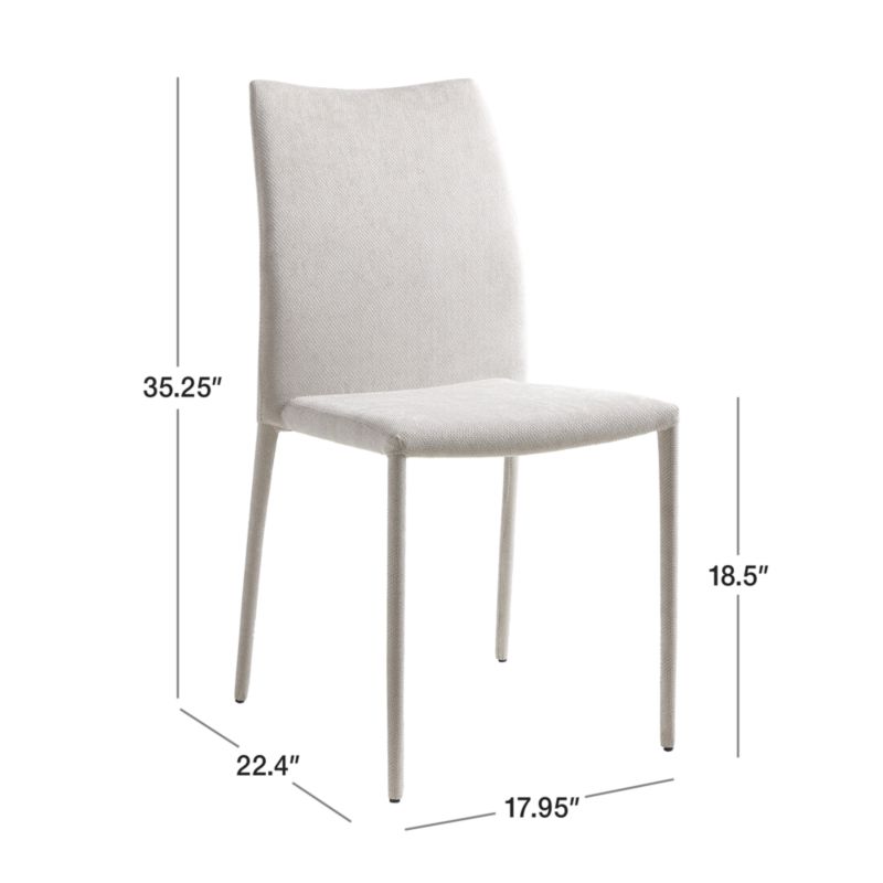 Sonnet Light Grey Side Chair