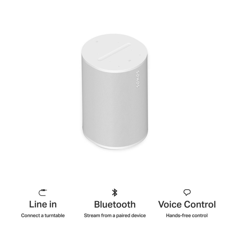 Sonos Era 100 White Next-Gen Smart Speaker - image 5 of 6