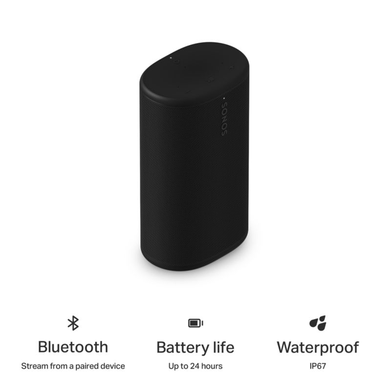 Sonos Play Black Portable Bluetooth Speaker - image 4 of 6