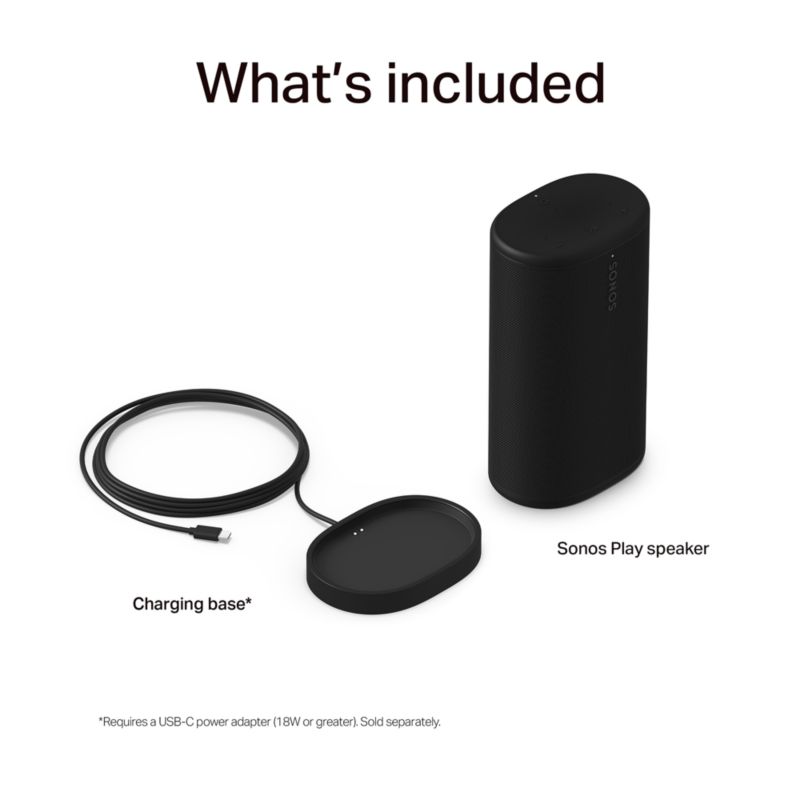 Sonos Play Black Portable Bluetooth Speaker - image 5 of 6