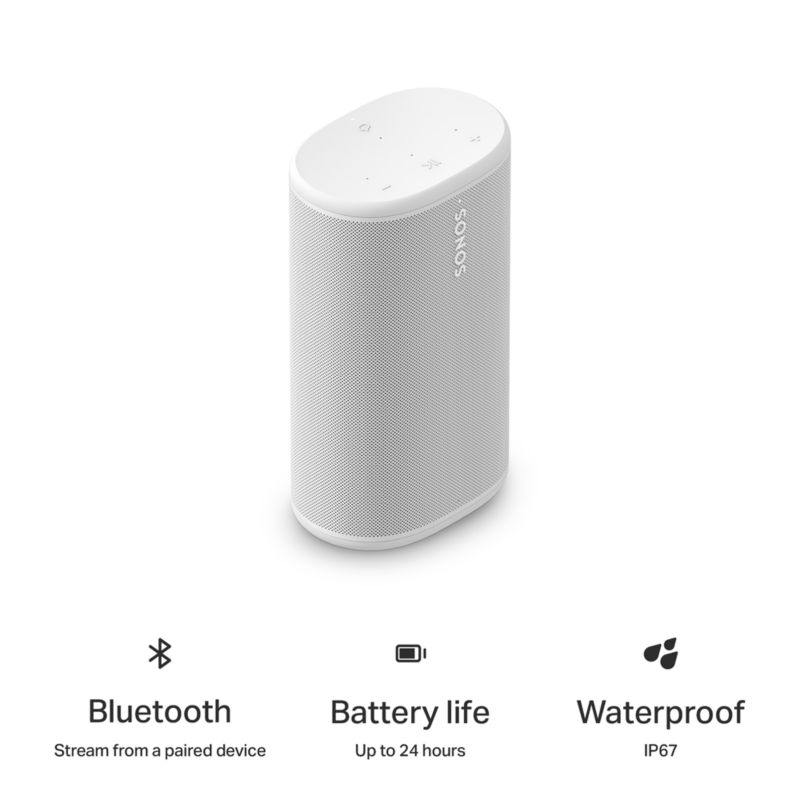 Sonos Play White Portable Bluetooth Speaker - image 5 of 6