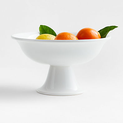 View Sorrento White Ceramic Pedestal Bowl details