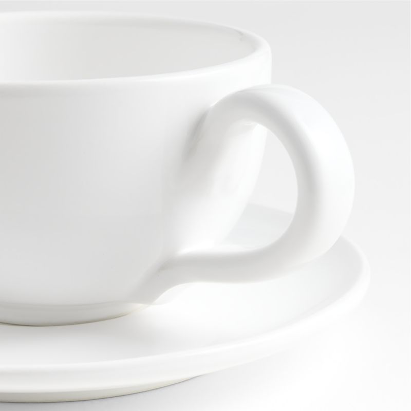 Sorrento White Cappuccino Cup and Saucer - image 1 of 2