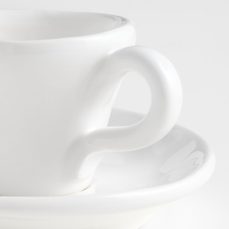 Sorrento White Espresso Cup and Saucer - image 1 of 2