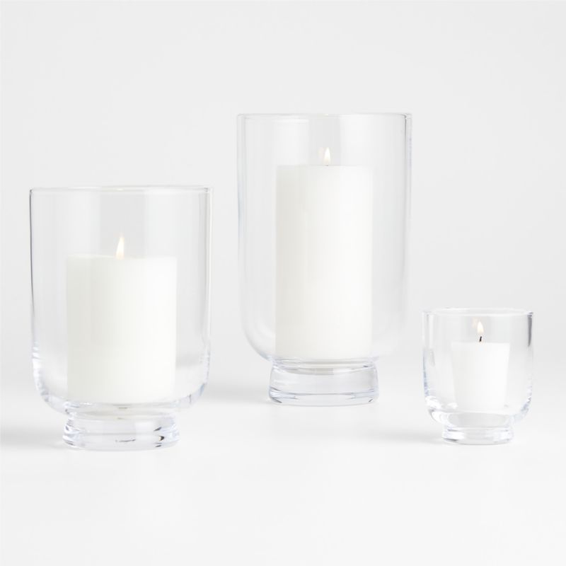 Soto Clear Glass Hurricane Candle Holder 3.5