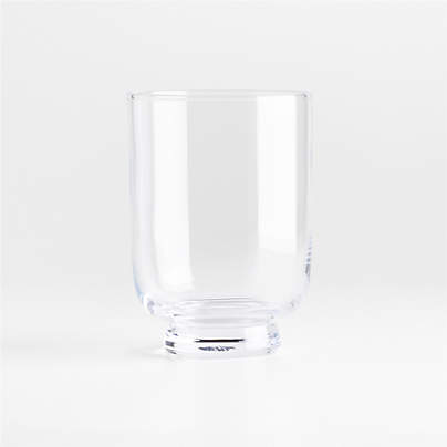 Soto Clear Glass Hurricane  Candle Holder 7"