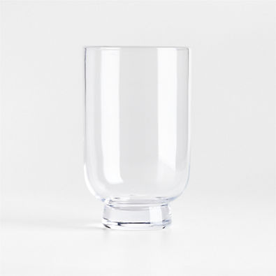View Soto Clear Glass Hurricane  Candle Holder 9" details