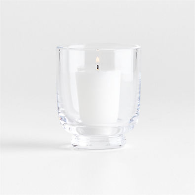 View Soto Clear Glass Hurricane Candle Holder 3.5" details
