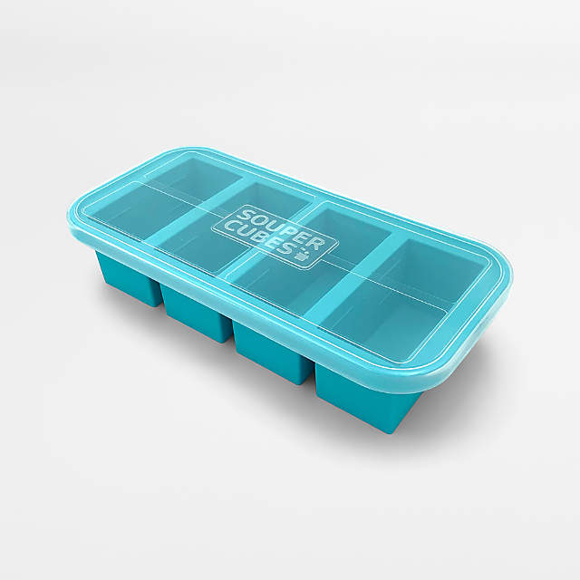 Souper Cubes 1/2 Cup Freezing Tray, Aqua