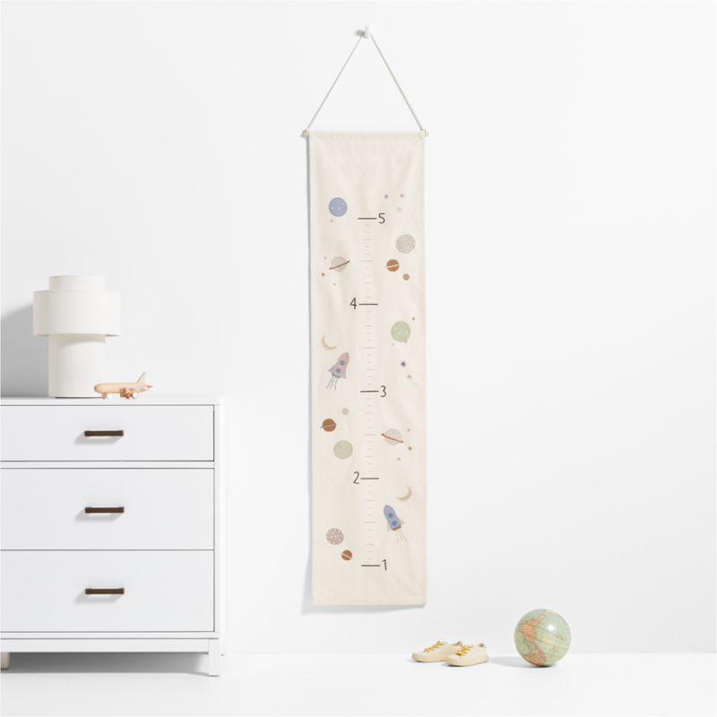 Space Canvas Personalized Kids Growth Chart - image 1 of 5