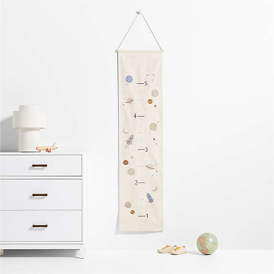 Space Canvas Personalized Kids Growth Chart