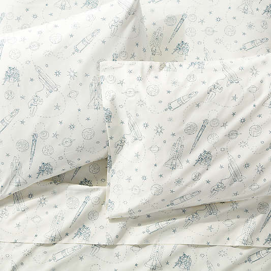 Kids Organic Space Full Sheet Set