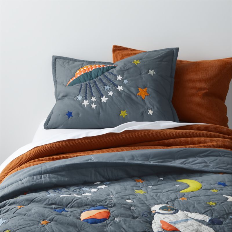 Space Party Organic Cotton Outer Space Kids Twin Quilt