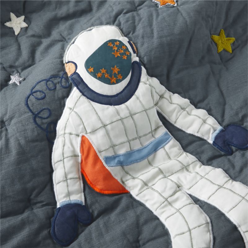 Space Party Organic Cotton Outer Space Kids Twin Quilt